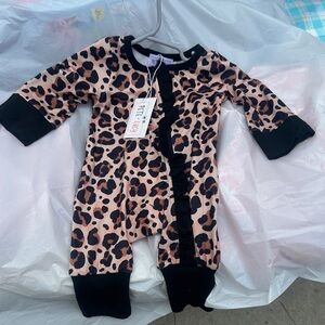 Leopard Print Kids One Piece